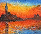 Claude Monet Canvas Paintings - Venice Twilight